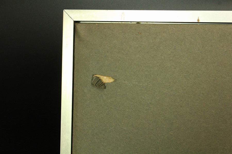 山口華楊 図案 染め裂 額装 西陣 呉服屋蔵 美品(K-LC933)