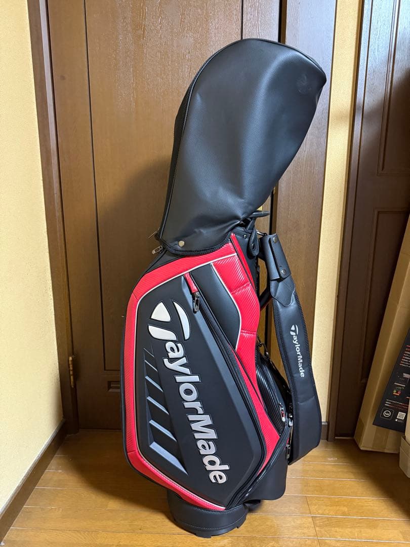 テーラーメイド オーステック ゴルフバッグ TJ083 ブラック×レッド