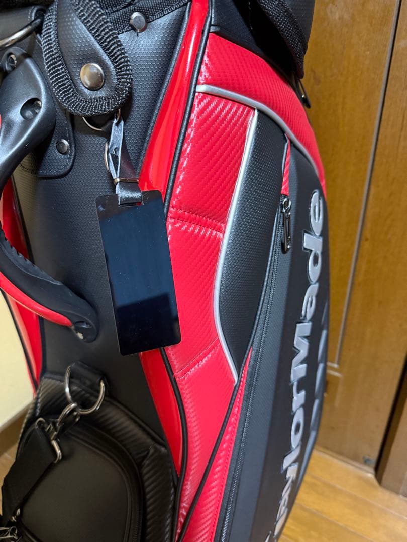 テーラーメイド オーステック ゴルフバッグ TJ083 ブラック×レッド