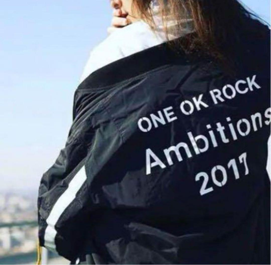ONE OK ROCK【M】Ambitions 2017 ブルゾン MA-1 黒