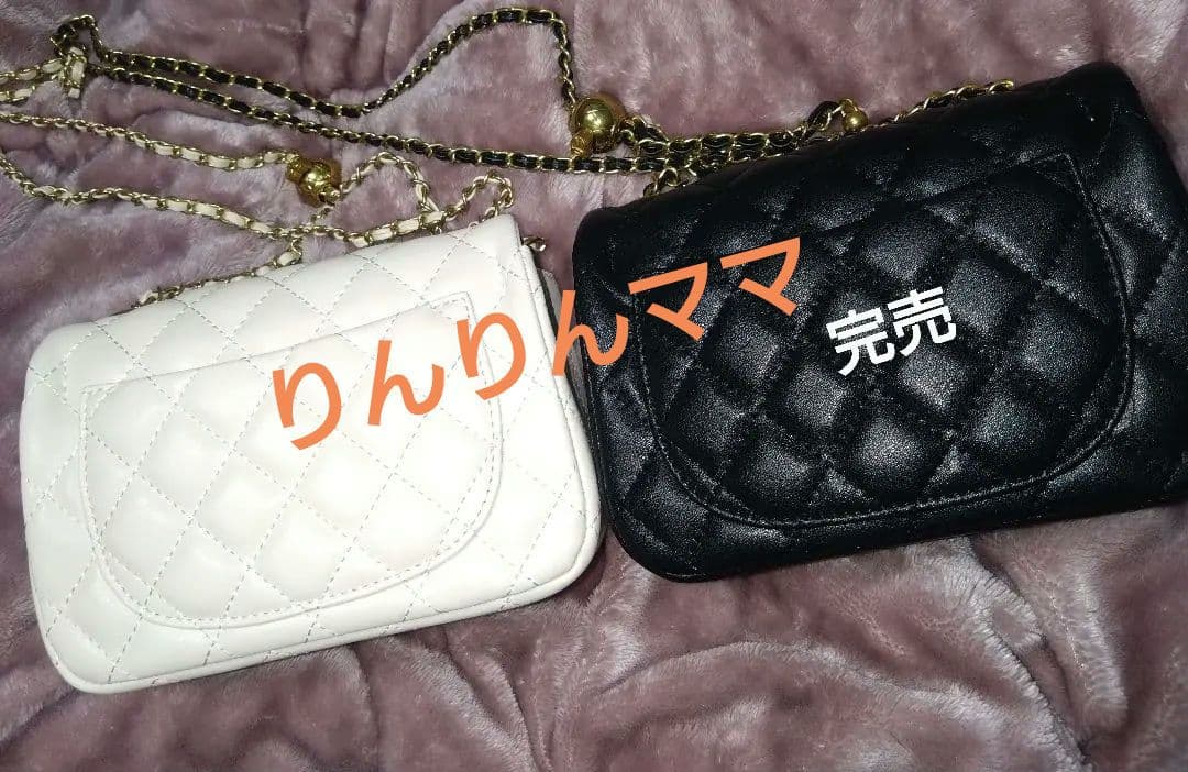 キルティングデザイン♡ホワイトミニバッグ ♡確認用