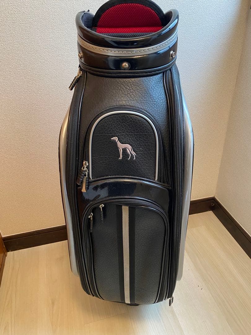 adabat ゴルフキャディバッグ 黒/シルバー