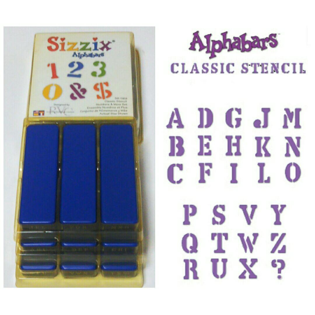 シジックス アルファベット ダイ クラシック ステンシル