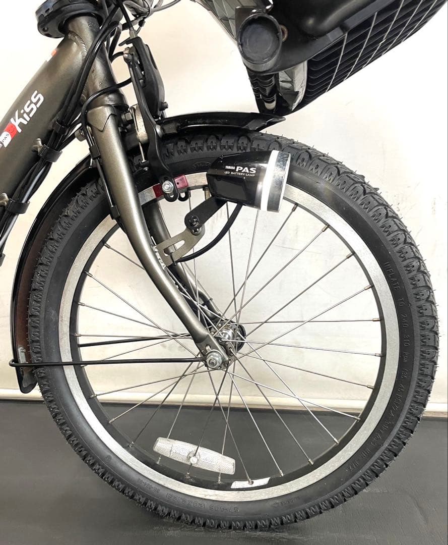 1年保証 送料無料　ヤマハ　パスキッス　20インチ　グレー色　電動アシスト自転車