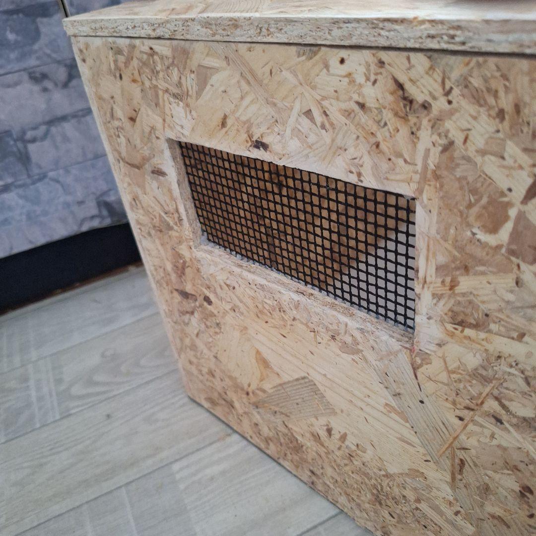 温室度計内臓！OSB木製ケージ600(未使用)