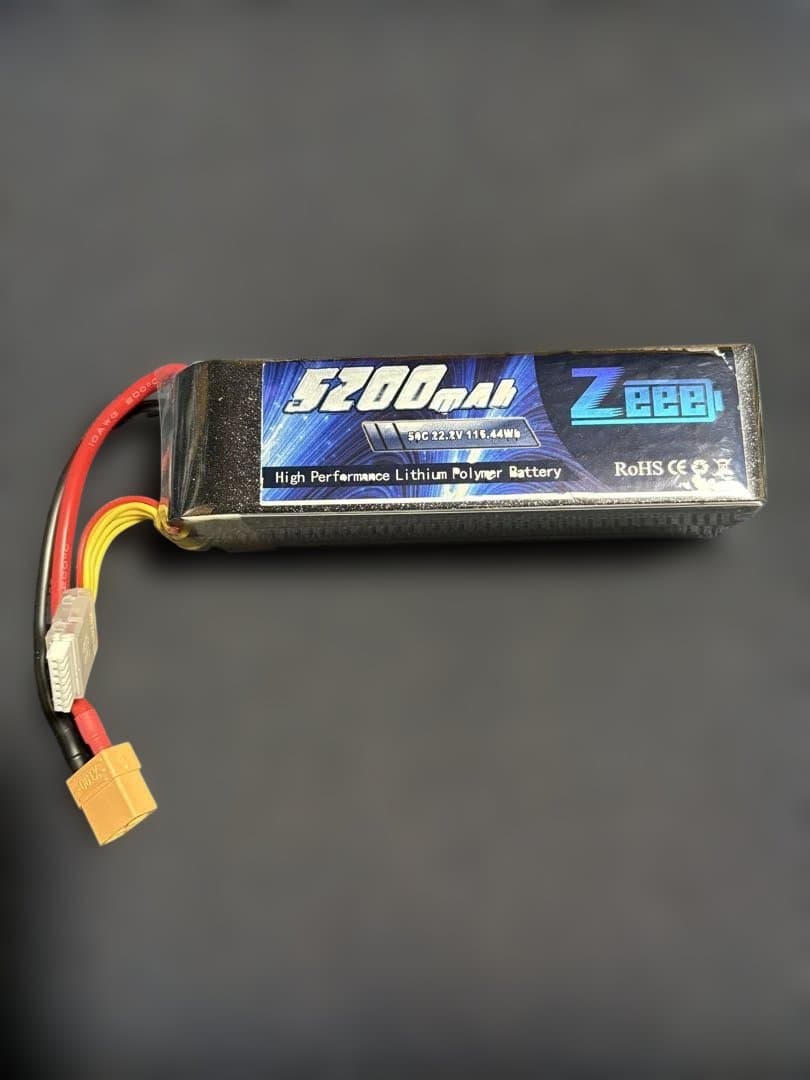 Zeee 5200mAh 22.2V6セルリポバッテリー