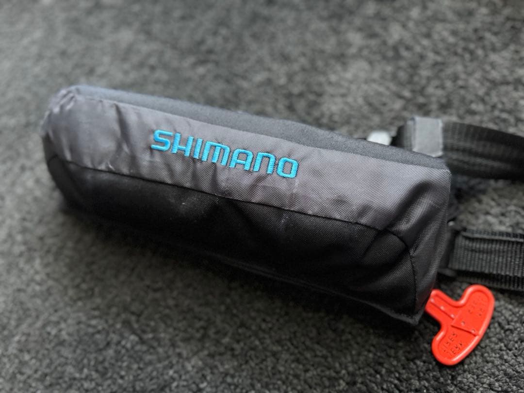 SHIMANO 釣り用ライフジャケット ブラック×ブルー