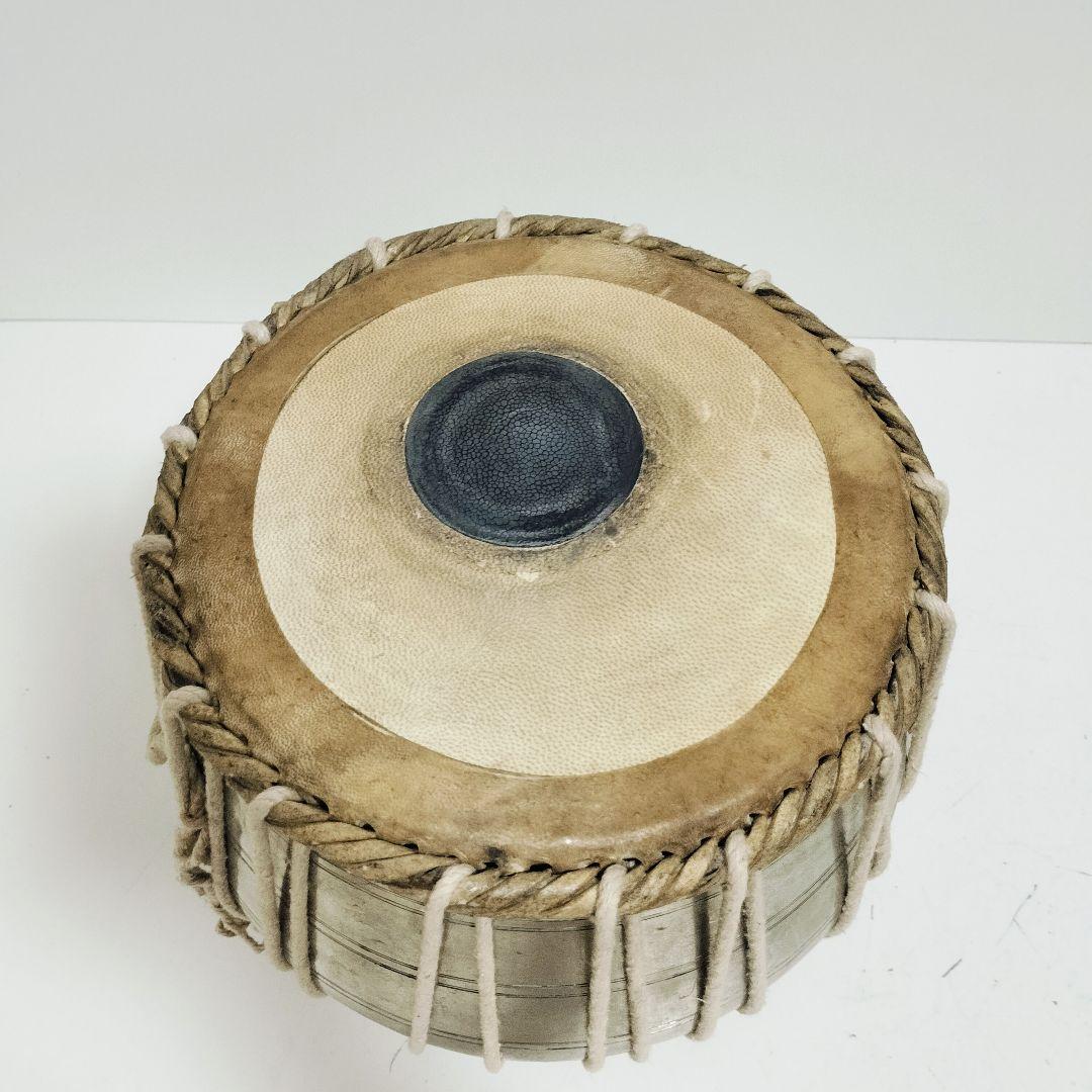 【希少】タブラ・バヤ タブラバヤセット バーヤ インド民族楽器 スチール 打楽器