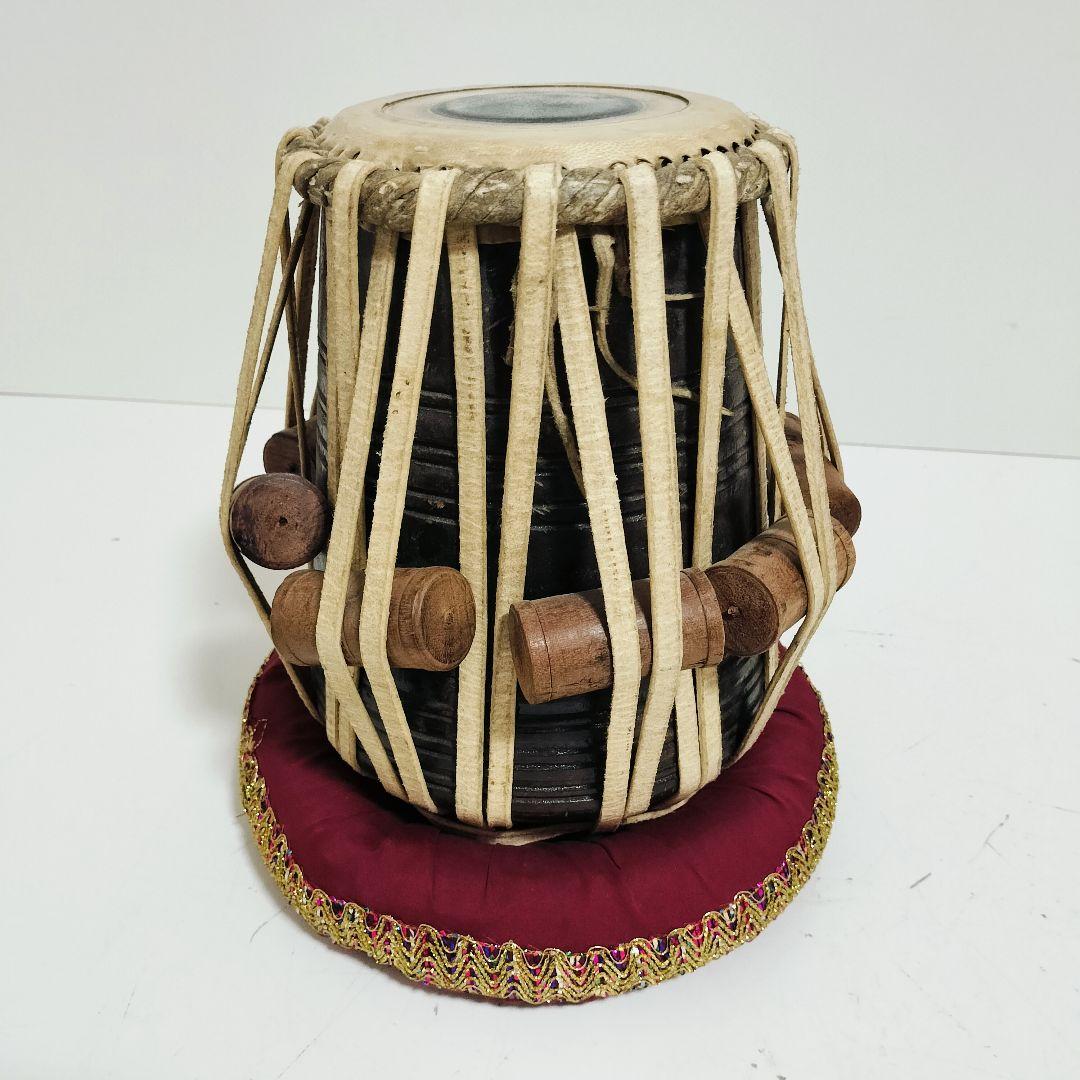 【希少】タブラ・バヤ タブラバヤセット バーヤ インド民族楽器 スチール 打楽器