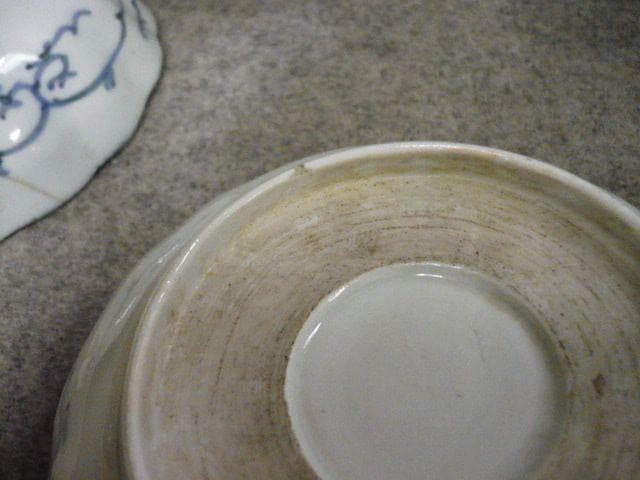 麒麟に仕切絵 伊万里 染付 なます皿 10枚 [B31331]