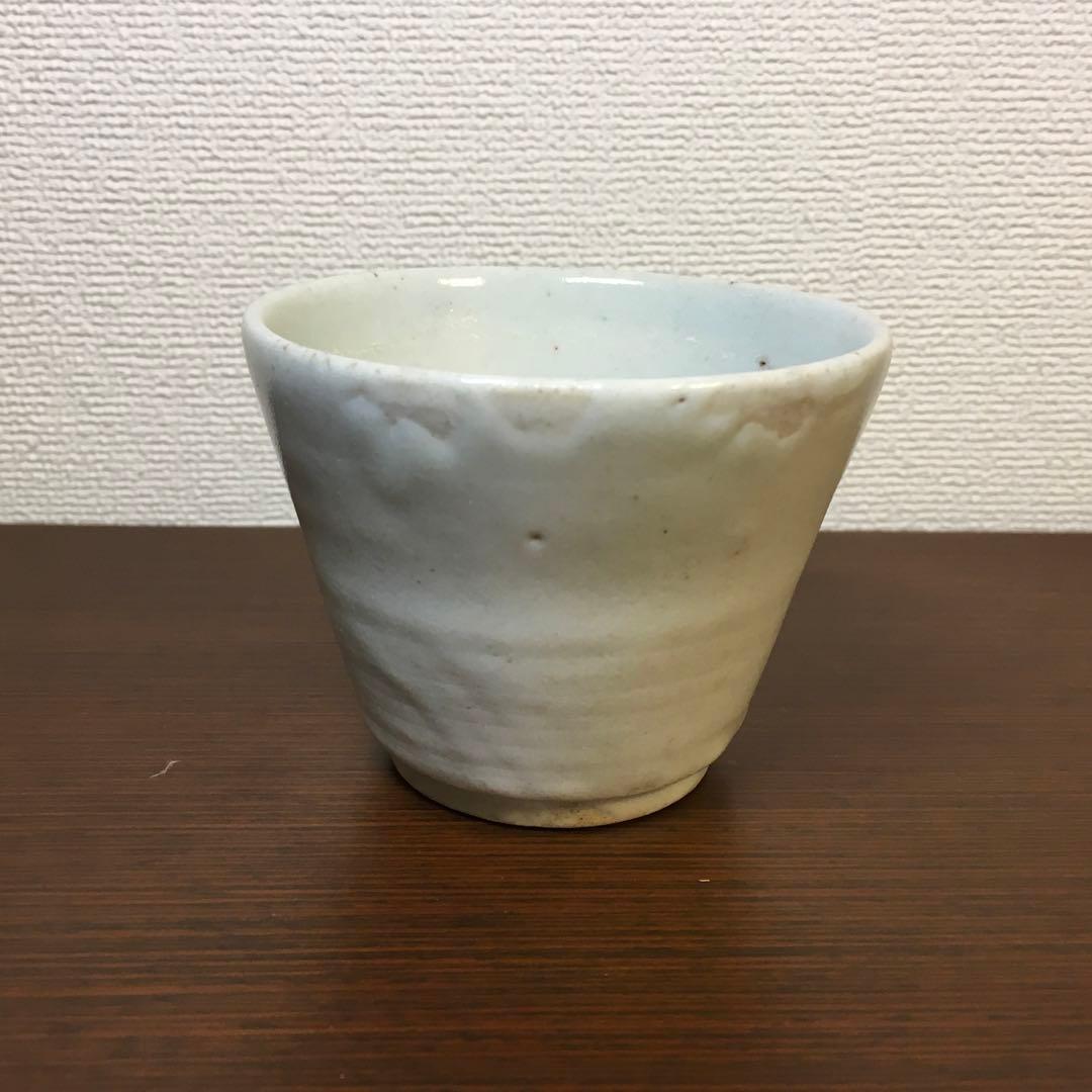 骨董　アンティーク　古伊万里　白磁　蕎麦猪口　酒器　初期　無傷　そば猪口