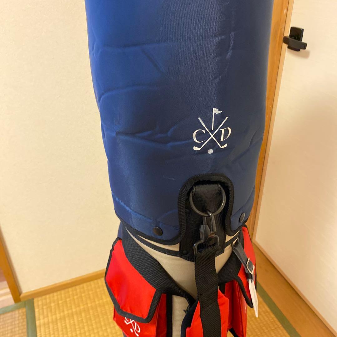 CXD キャディバッグ 青赤 コンビネーション