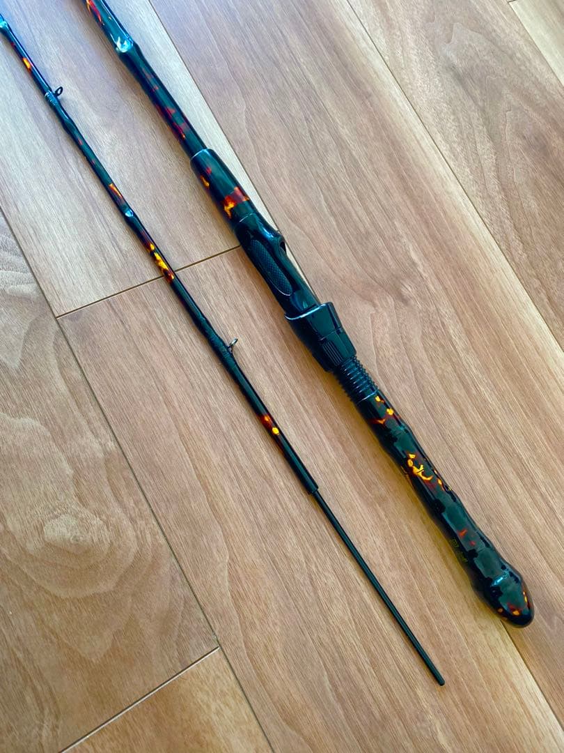 旭信和竿　ヘチ竿　布袋竹　最高級　金箔総塗り