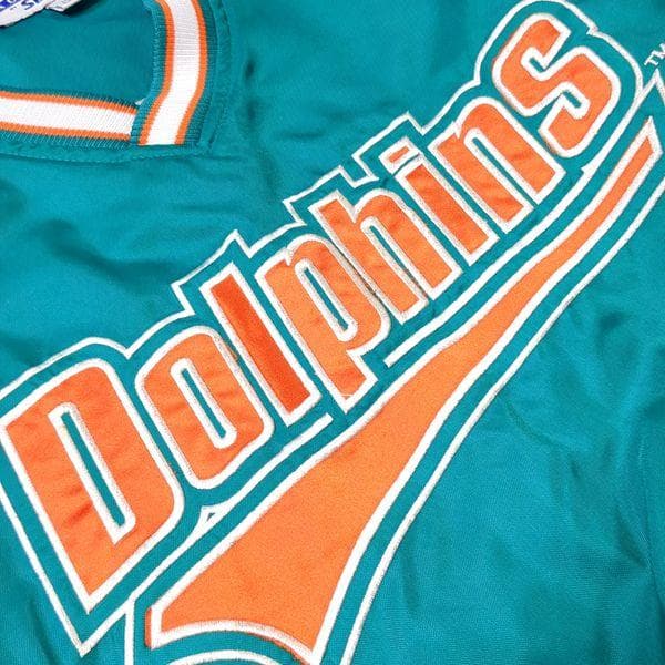 マイアミ・ドルフィンズ スターター プルオーバー ナイロンジャケット L ピステ