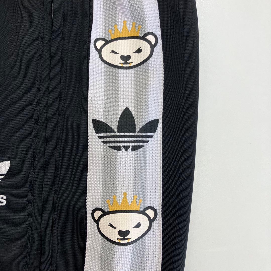 アディダス×NIGO　コラボ　トラックパンツ　裏起毛　クマロゴ　SST　黒　90