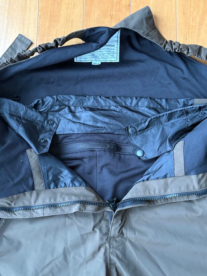 green Clothing Co. ビブパンツ、ダークグレー Lサイズ