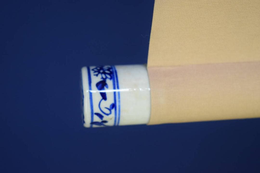 真作/河野秋邨/塔山水図/布袋屋掛軸HH-871