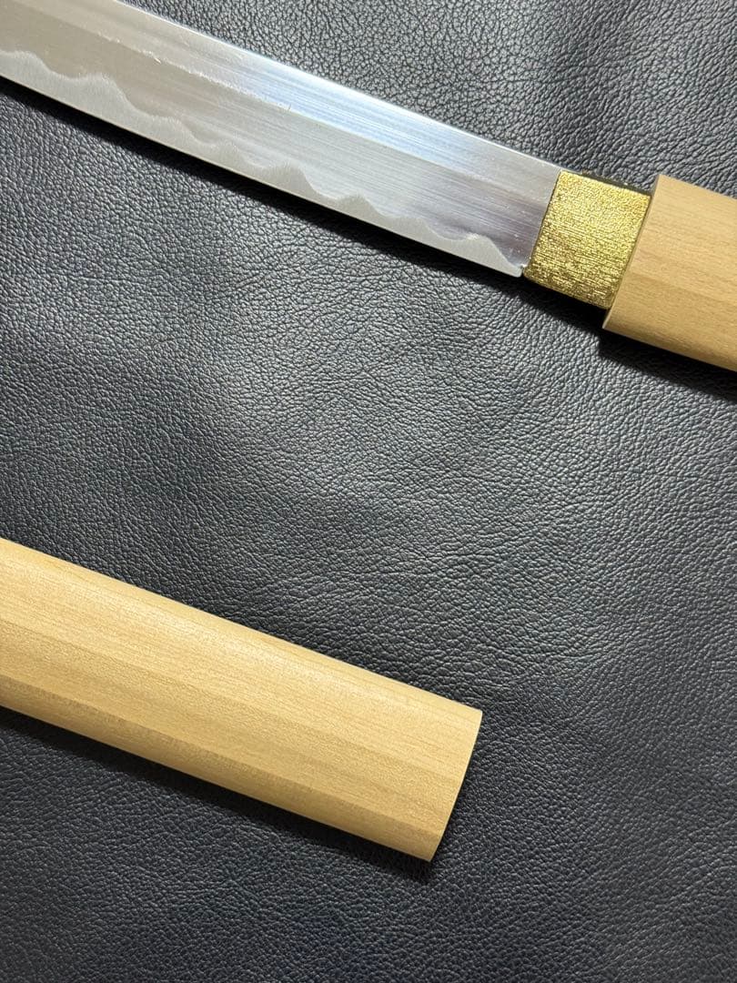 刀　かたな　剣　けん　美品　軽い　白鞘　中尺　模造刀　模擬刀　舞踊　芝居