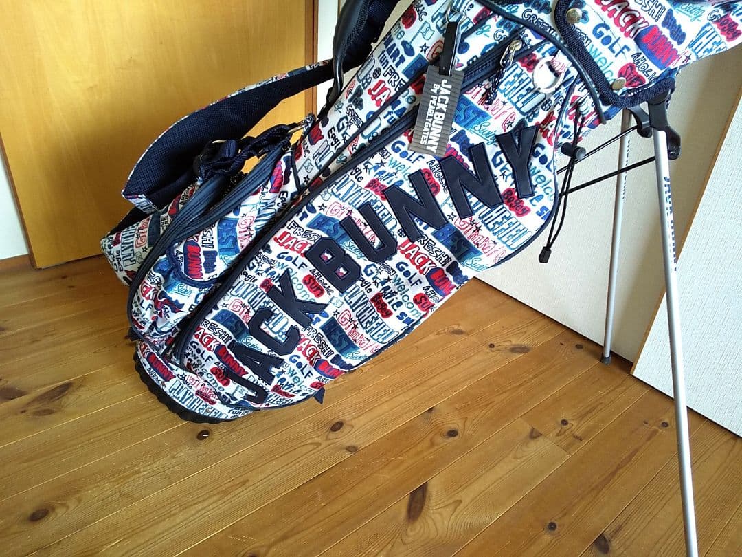 ★ジャックバニー★Jack Bunny!! ★総柄★スタンド式★キャディバッグ★