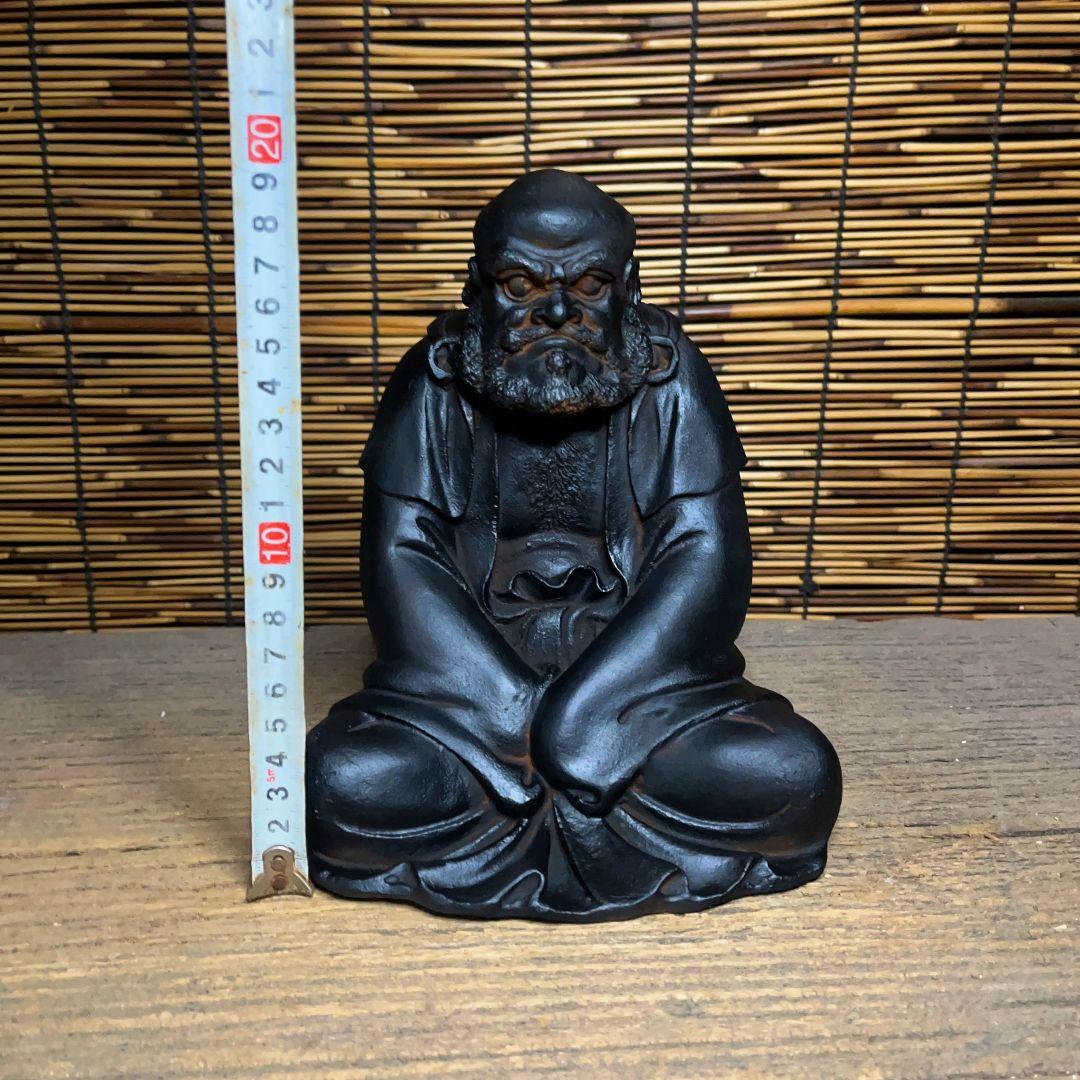 鉄器 鉄仏 達磨祖師仏像 客間 玄関 書斎 仏間供養 装飾品 工芸品 置物