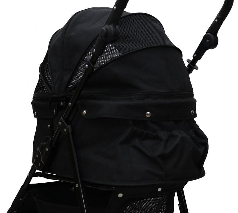 耐荷重30kg！ココハート ４輪ペットカート/甘えん坊バギーBIG ブラック