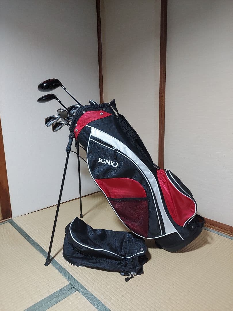 木曜割引‼️【送料込み】IGNIO 超軽量キャディバッグ 付き初級者セット