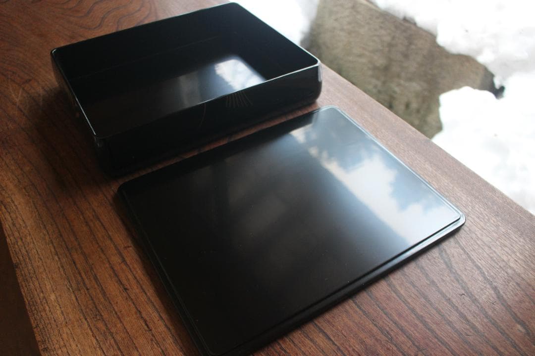 デッドストック！上質黒漆に極上秋草蒔絵の美しい文箱（検京塗輪島塗蒔絵沈金小箱