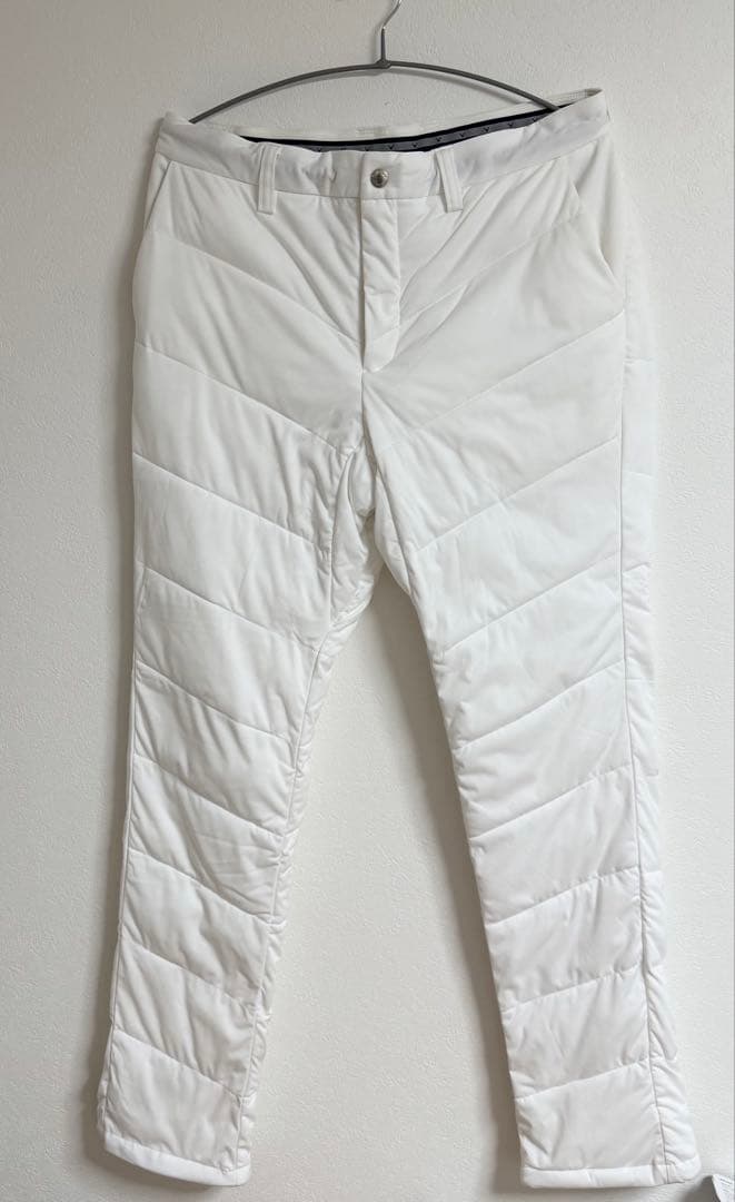 美品　キャロウェイゴルフ中綿ダウンパンツ　ホワイト　Lサイズ