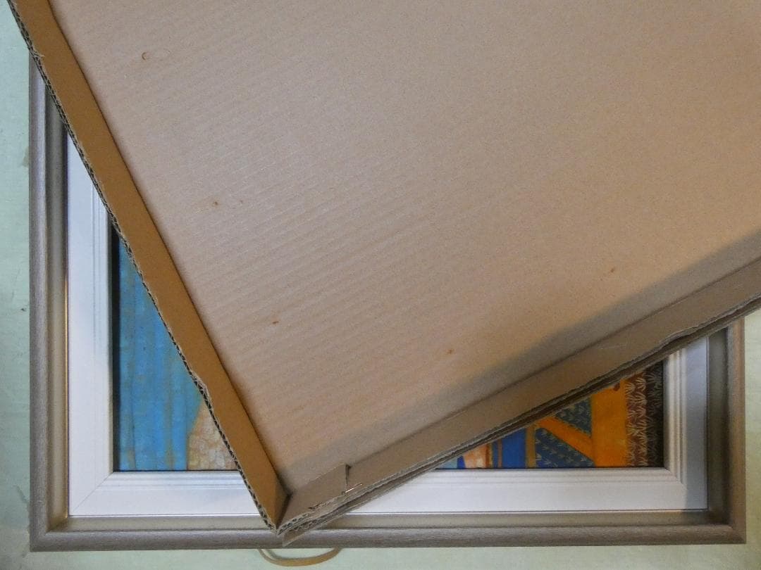 絵画　 油彩　山下清「風景」サイン　F6サイズ　額装済み 肉筆手描き