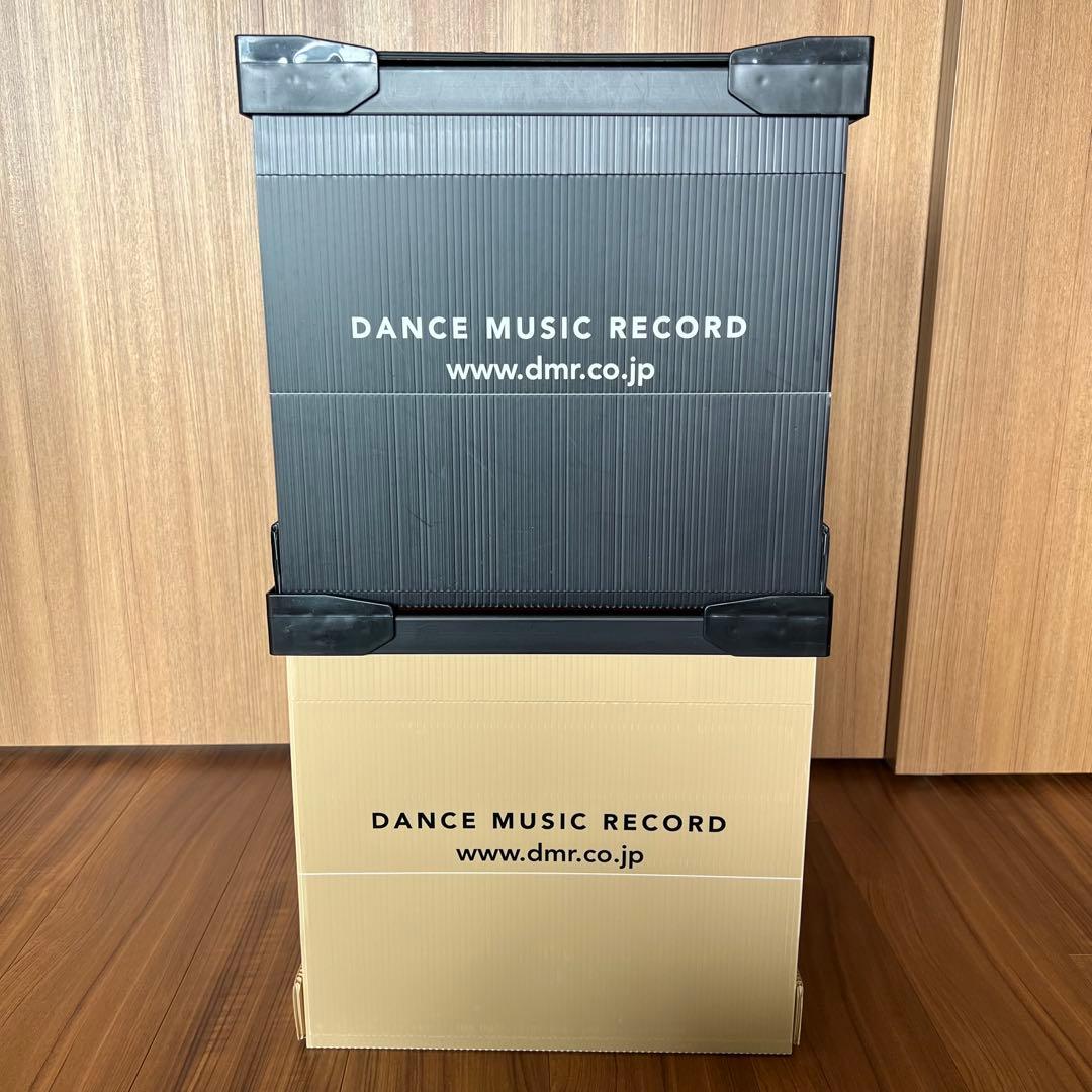 DMRオリジナル収納2個＋蓋セット ダンスミュージックレコード コンテナ