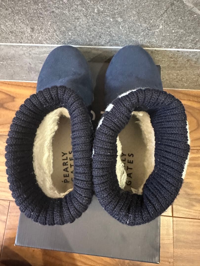 パーリーゲイツ　シューズ　ブーツ　ネイビー　24.５㎝