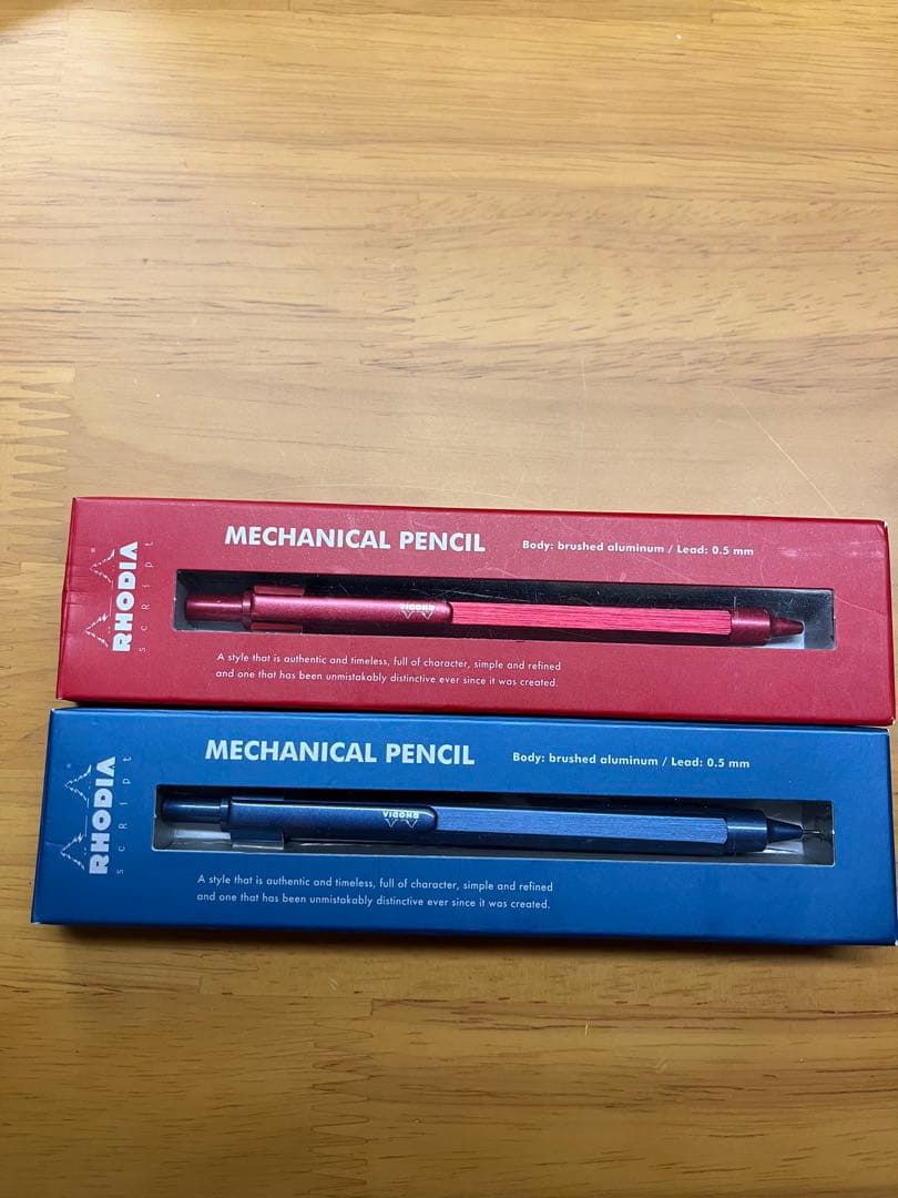 ロディア　スクリプト　シャーペン　限定　RHODIA ネイビー　レッド