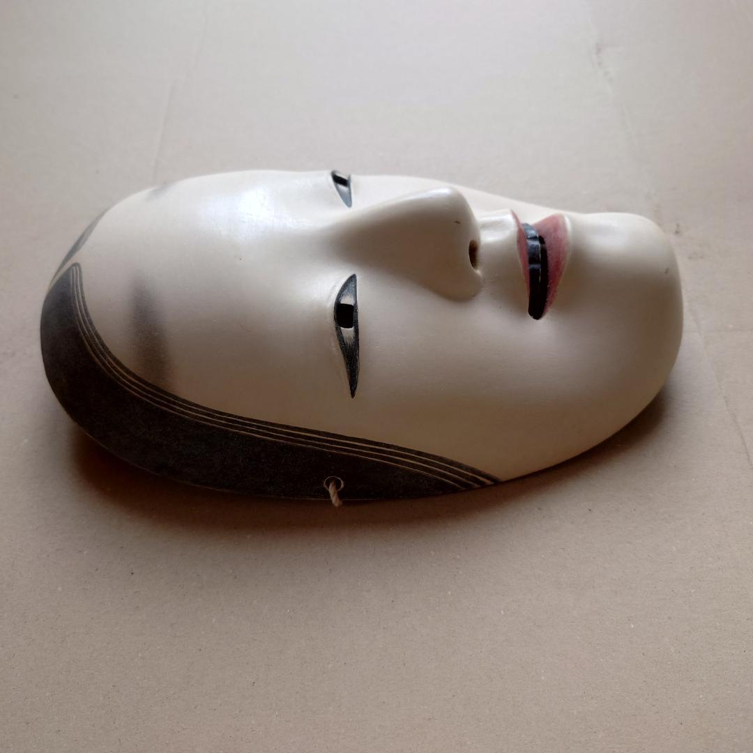 菅原法房 能面 小面 微笑みの表情 木製