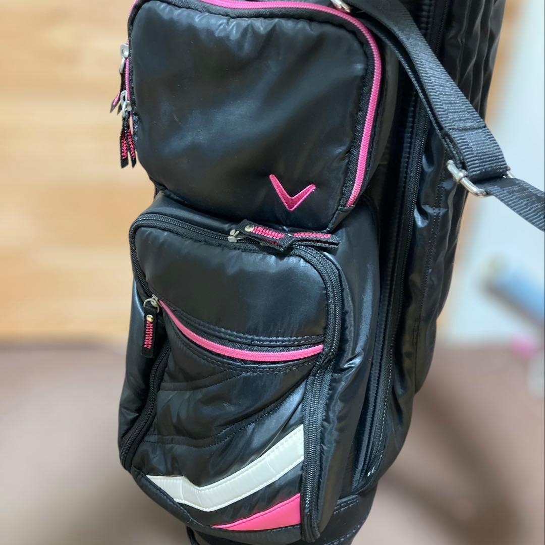 Callaway キャロウェイピンク&ブラックゴルフバッグキャディバッグ(美品)