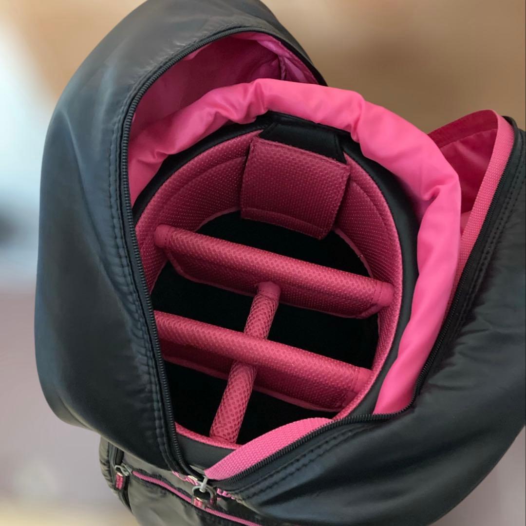 Callaway キャロウェイピンク&ブラックゴルフバッグキャディバッグ(美品)