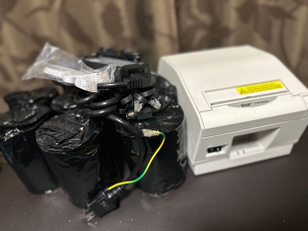 Star TSP800II レシートプリンター 未使用ラベルロール8個付き