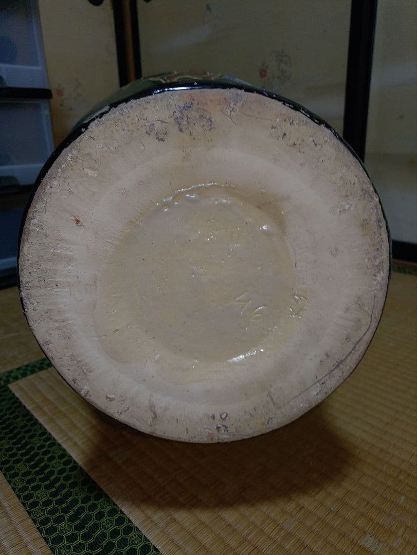 大壺　 飾壺　花瓶　 骨董品　アンティーク　古民家　背丈82cm　作者産地不明