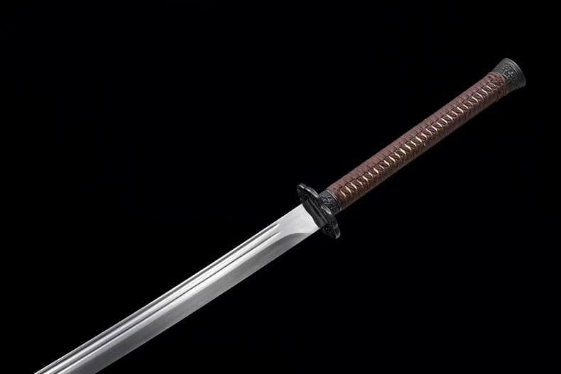 【雁翎刀】 繍春刀 牛尾刀 苗刀 手鍛造打 鋼刀 冷兵器 古兵器 武具 刀装具