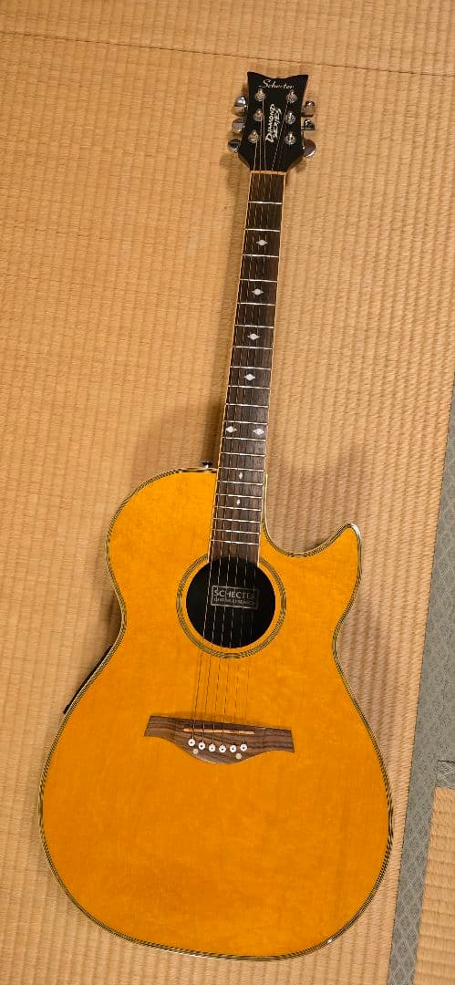 Schecterダイヤモンドシリーズ エレアコ セミハードケース付き