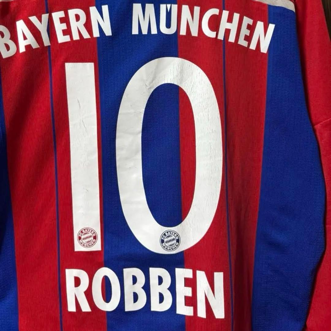 正規品 2014-15 バイエルン ミュンヘン ロッベン 10 長袖ユニフォーム