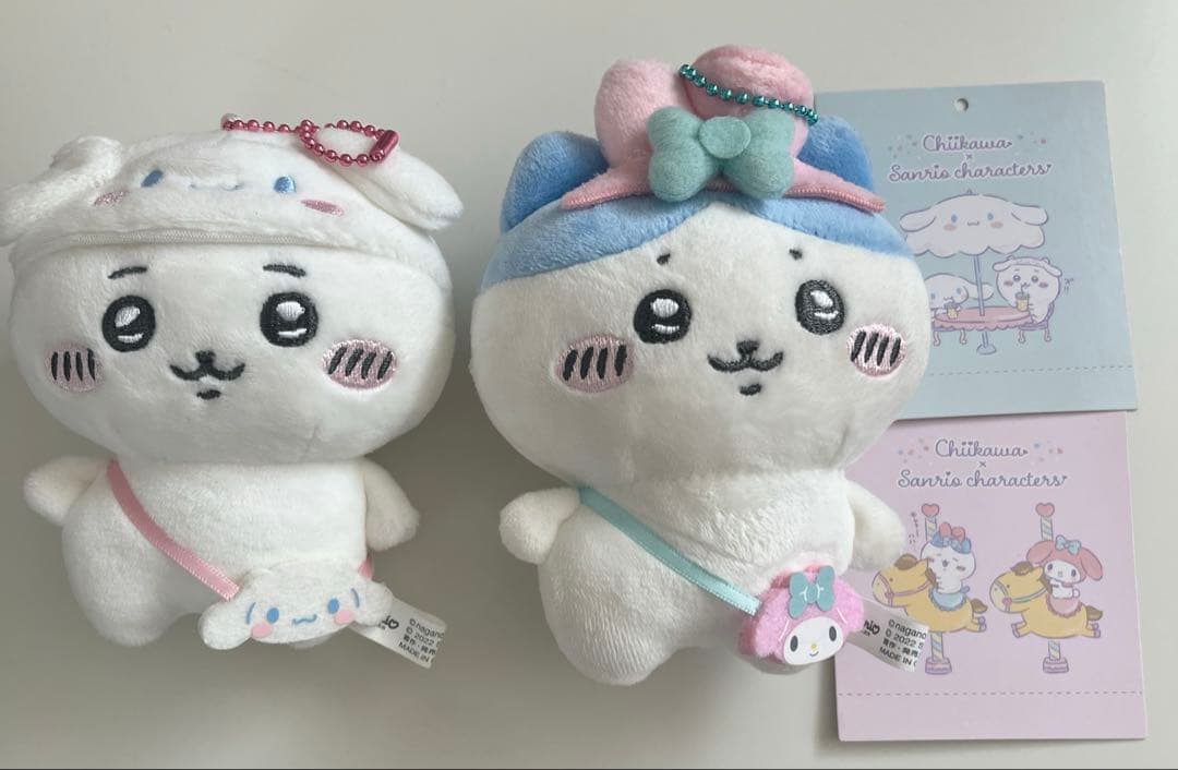 ちいかわ×サンリオキャラクターズ ぷちミニマスコット ちいかわ　ハチワレ　レア
