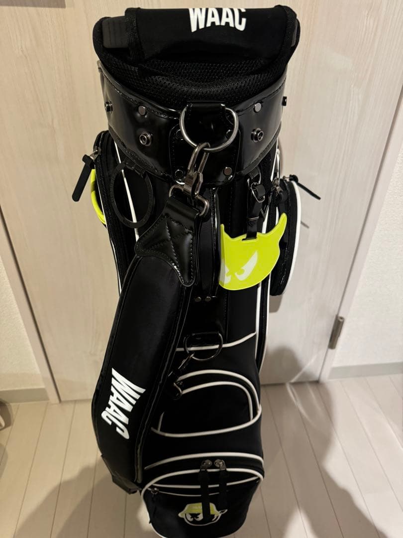 【値下げ済】スタンドキャディバッグ waac ワック キャディバッグ ブラック