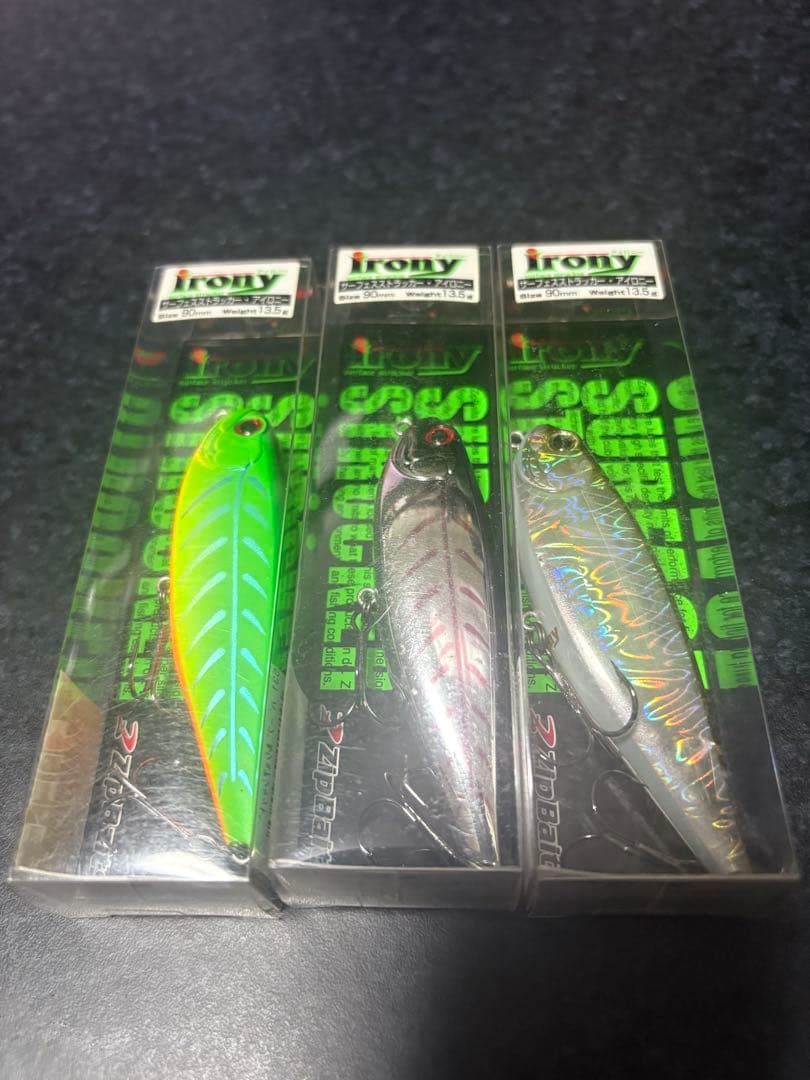 廃盤希少★ZIPBAITS irony アイロニー　3色セット　新品未使用