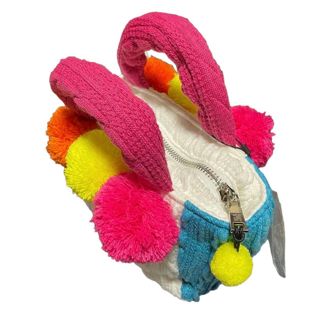 新品 PEARLY GATES PG ケーブルニット カートバッグ ホワイト