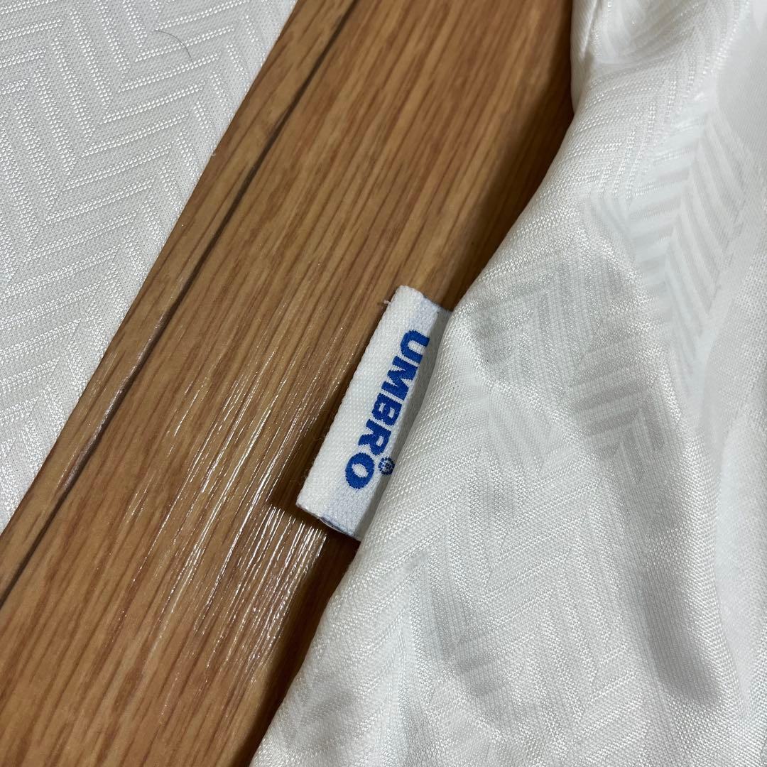 90s UMBRO ゲームシャツ 長袖　襟付き 透かし　イングランド　XL