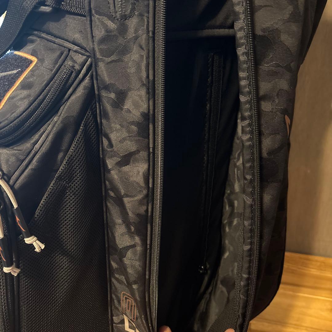 ミズノ　キャディバッグ　スタンド式　黒迷彩柄