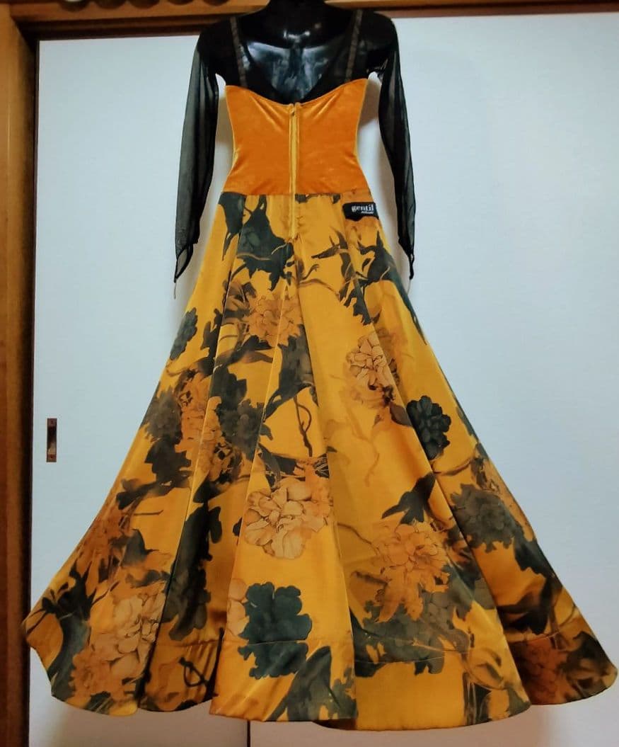 社交ダンス♡ジャンティ　モダン　スタンダードワンピースドレス