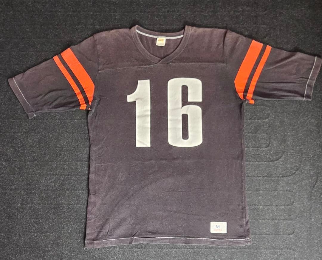 RUSSELL ATHLETIC アメフトゲームshirt 黒 フェード M