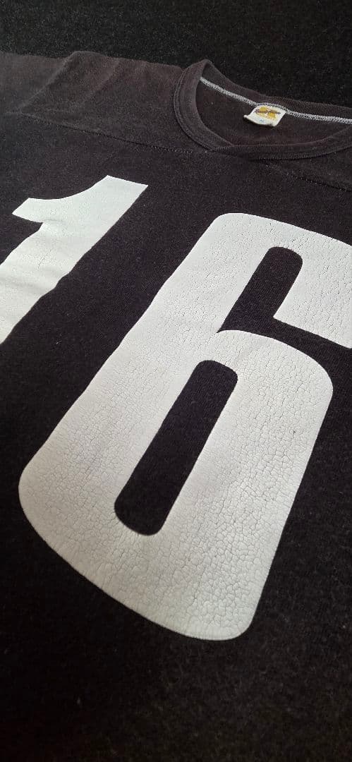 RUSSELL ATHLETIC アメフトゲームshirt 黒 フェード M