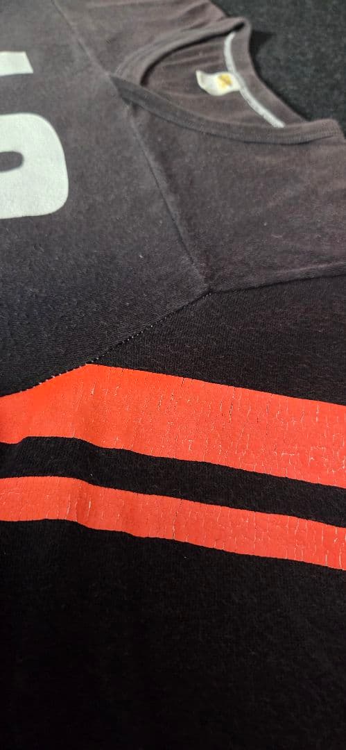 RUSSELL ATHLETIC アメフトゲームshirt 黒 フェード M